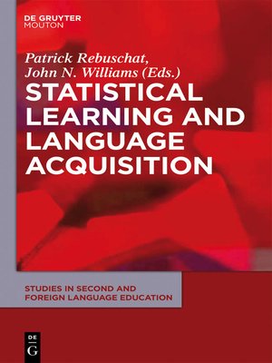 cover image of Statistical Learning and Language Acquisition